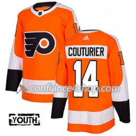 Adidas Maillot de Hockey Philadelphia Flyers Sean Couturier 14 2017-2018 Orange Authentic - Enfant